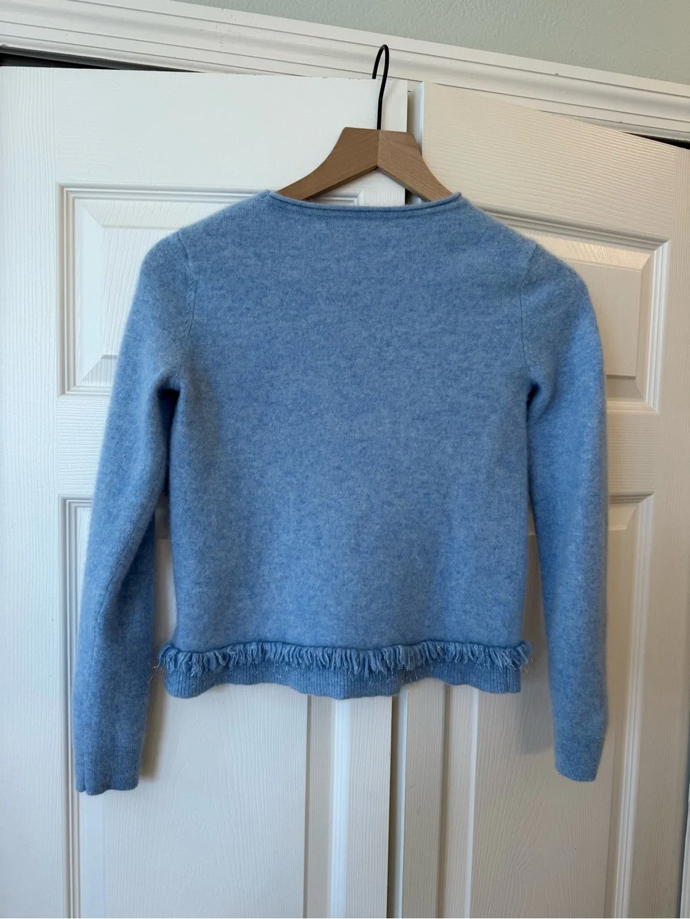 Lilly Pulitzer Heathered Oxford Blue Vista Cashmere Sweater size xs